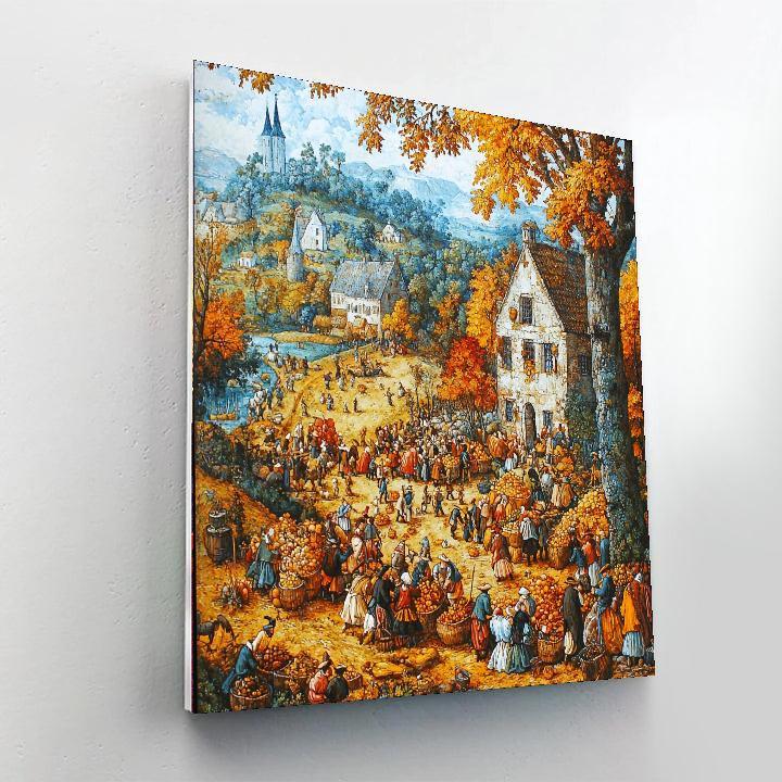 Pieter Bruegel The Elder Inspired Renaissance Harvest Scene  Paint By Numbers