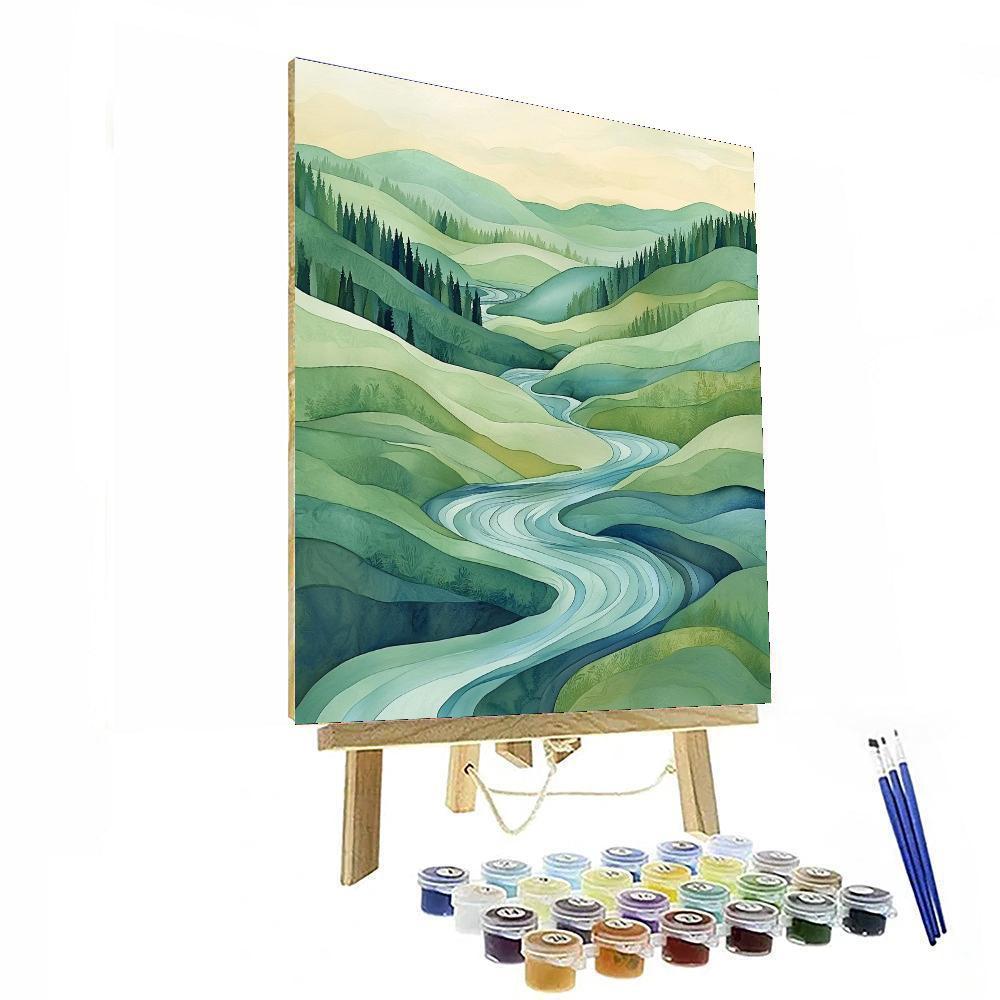 Leonardo Da Vinci Inspired Murmur Of Streams  Paint By Numbers Art