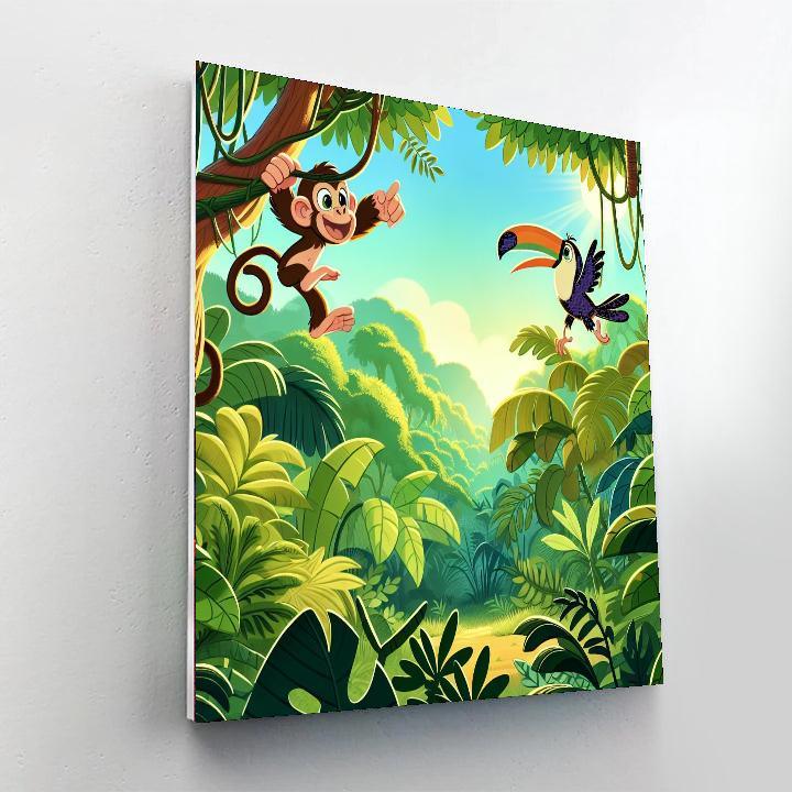 Jungle Playground Adventure Numbered Painting Kits