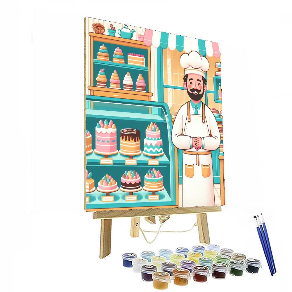 Petite Patisserie Painting Number Kit