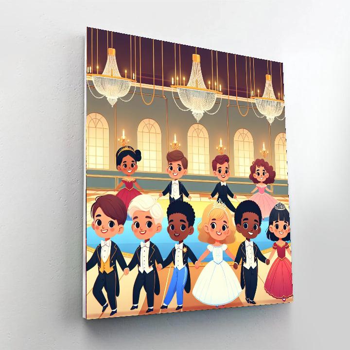Royal Ballroom Dance Numbered Painting Kits