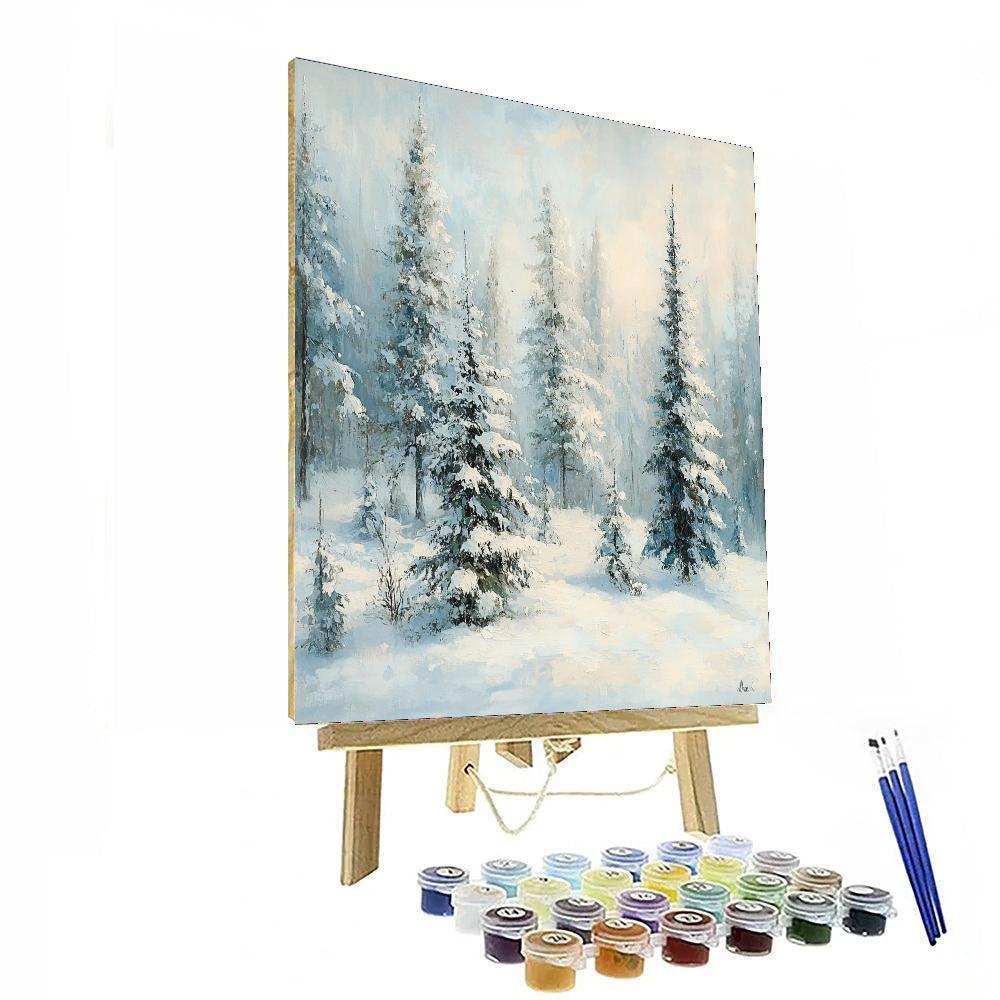 Claude Monet Inspired Ethereal Winter  Paint By Numbers