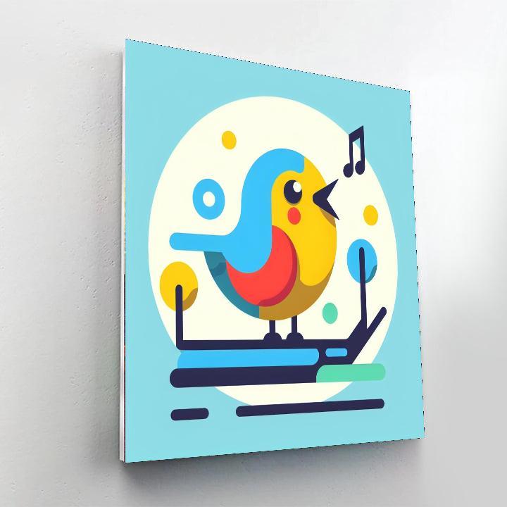 Chirpy Bird Sing-along Paint By Number