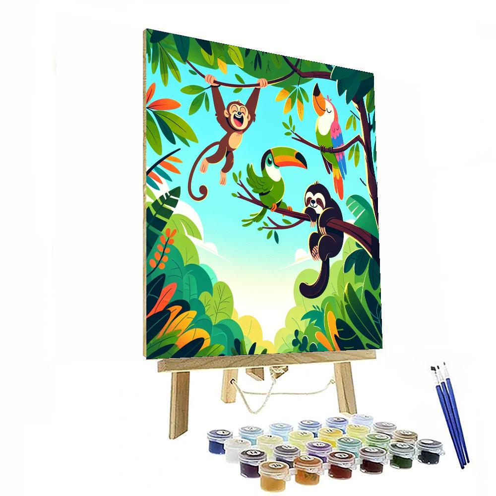 Happy Jungle Expedition Numbered Painting Kits
