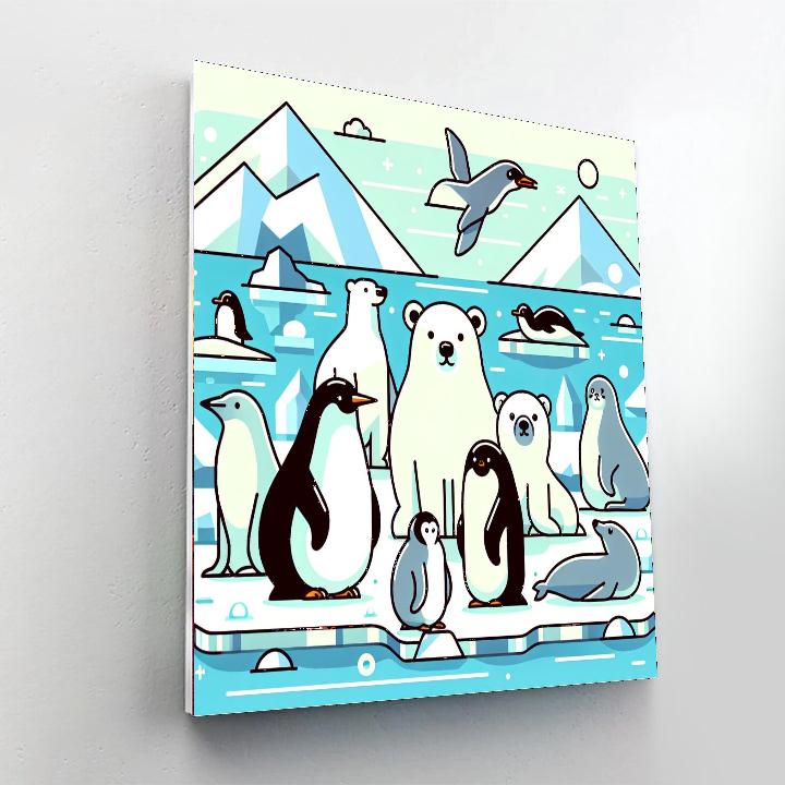 Arctic Wildlife Sanctuary Paint By Numbers Art