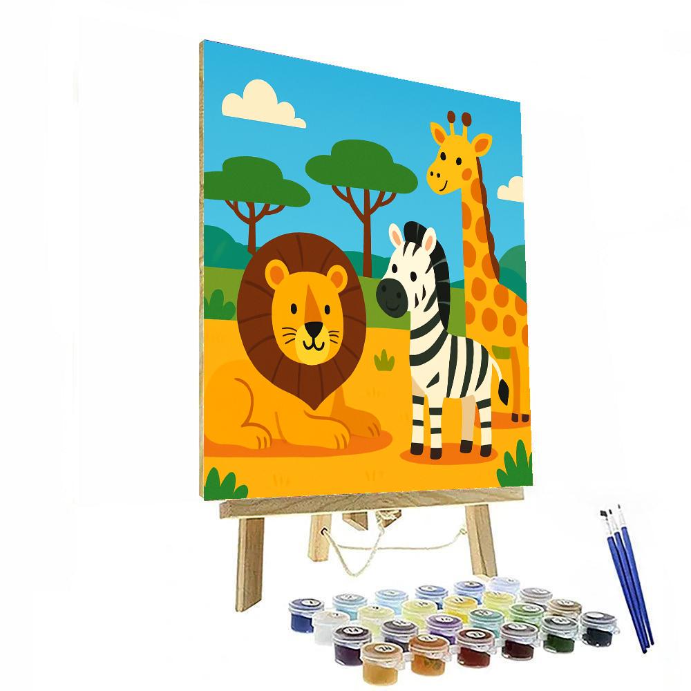 Exciting Wild Safari Paint By Number