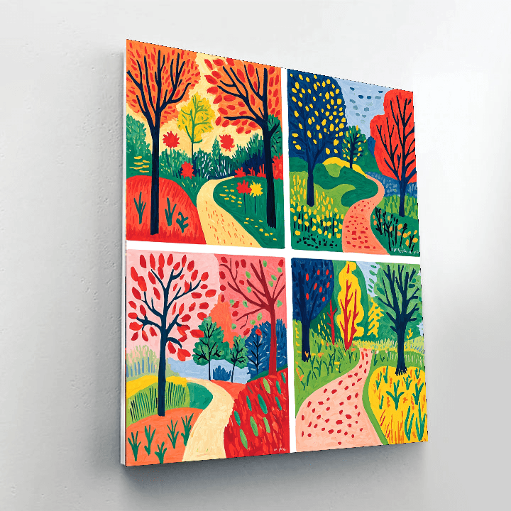 Matisse Inspired Vibrant Seasons  Paint By Number