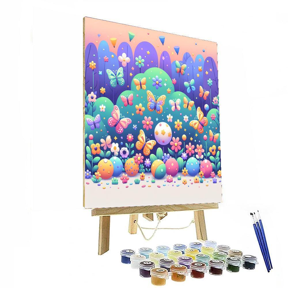 Breezy Butterfly Ball Paint By Number