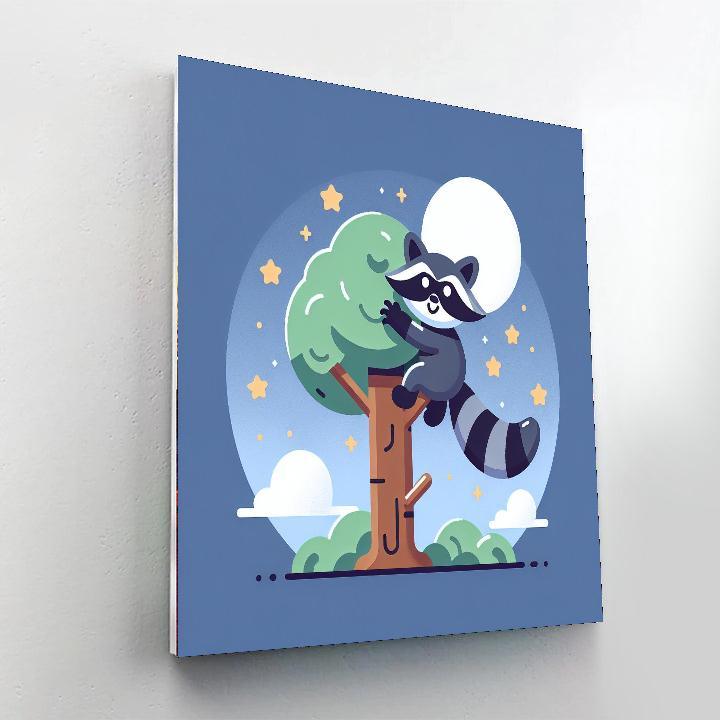 Rowdy Raccoon Painting By Numbers Kit