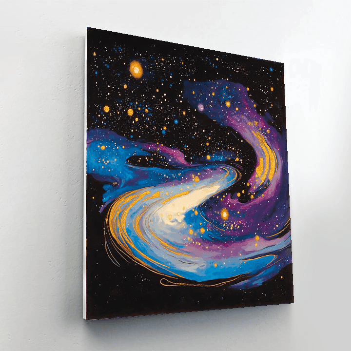 Wassily Kandinsky Inspired Ethereal Galaxies  DIY Paint By Numbers
