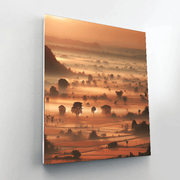 Charming Countryside Morning DIY Paint By Numbers