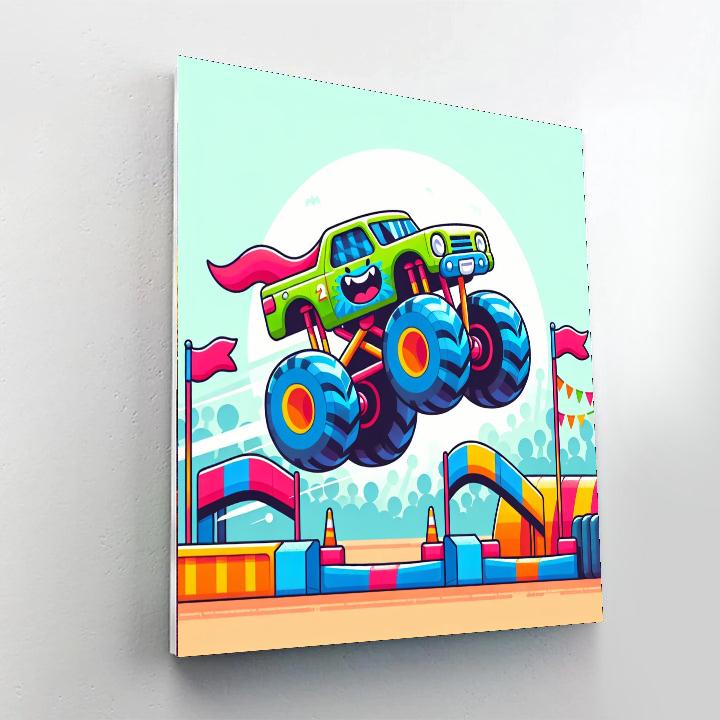 Monster Truck Challenge Paint By Numbers Kits