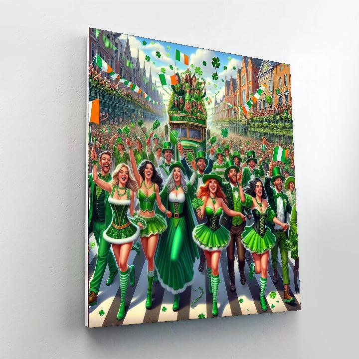 Shamrock Festival - Ireland Paint By Color