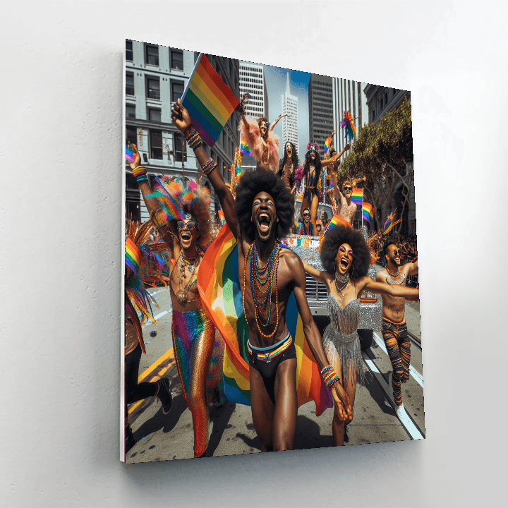 San Francisco Pride Number Painting