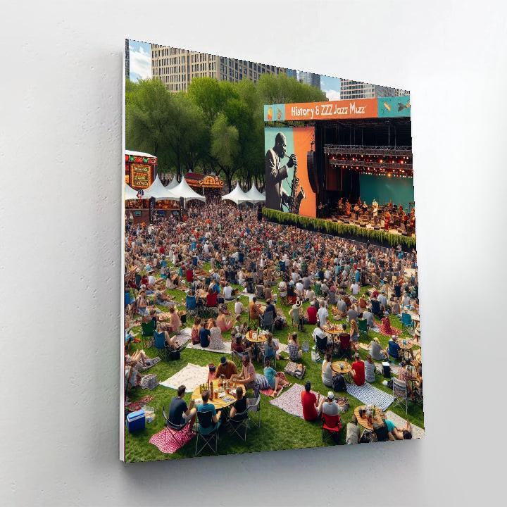 Harlem Jazz And Music Festival Paint By Color