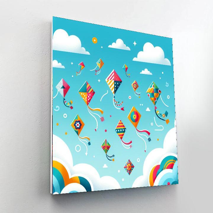 Creative Kites Paint By Numbers Art