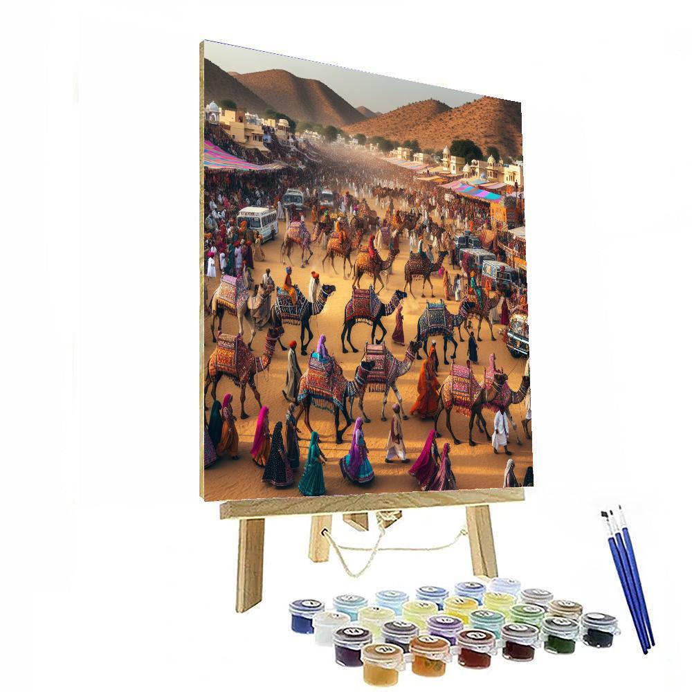 Camel Festival - Pushkar, India Paint By Numbers Kits