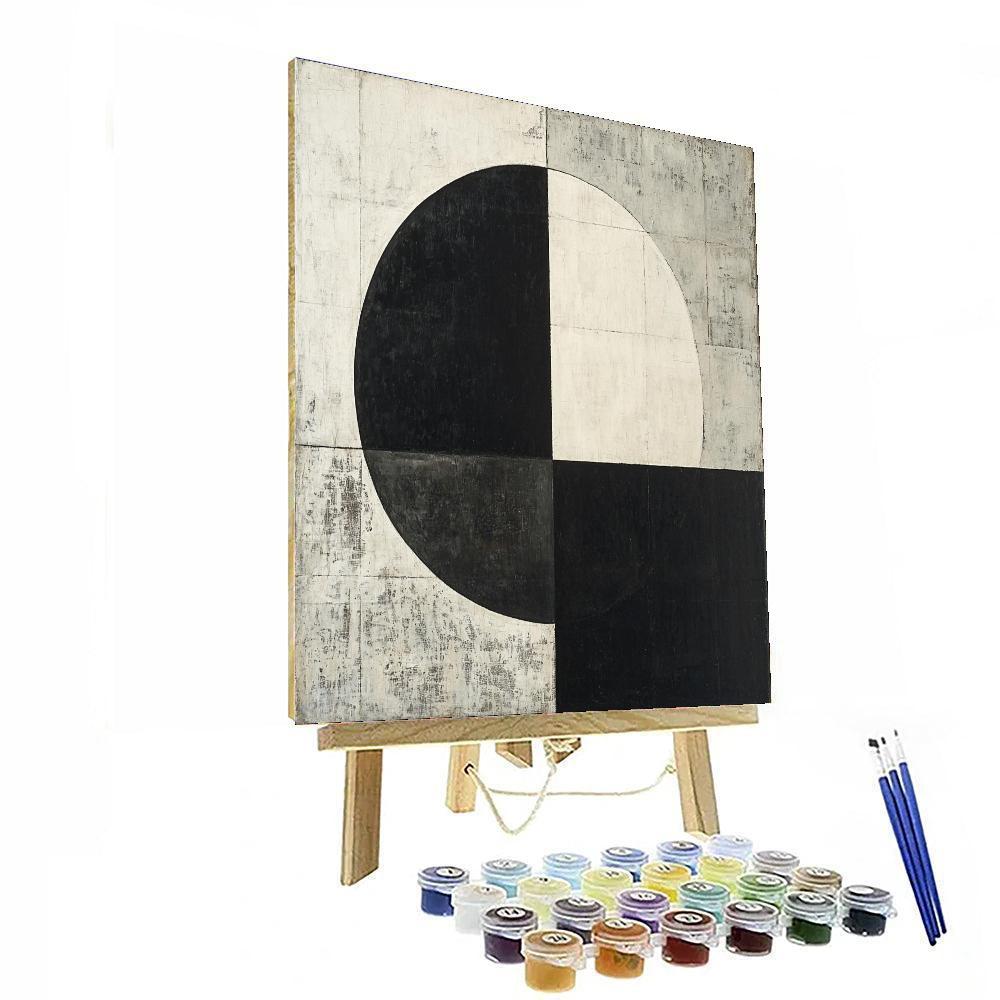 Kazimir Malevich Inspired Symbolic Simplicity  Numbered Painting Kits