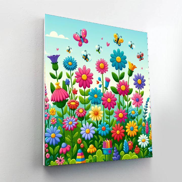 Glorious Garden Of Glee Paint By Color