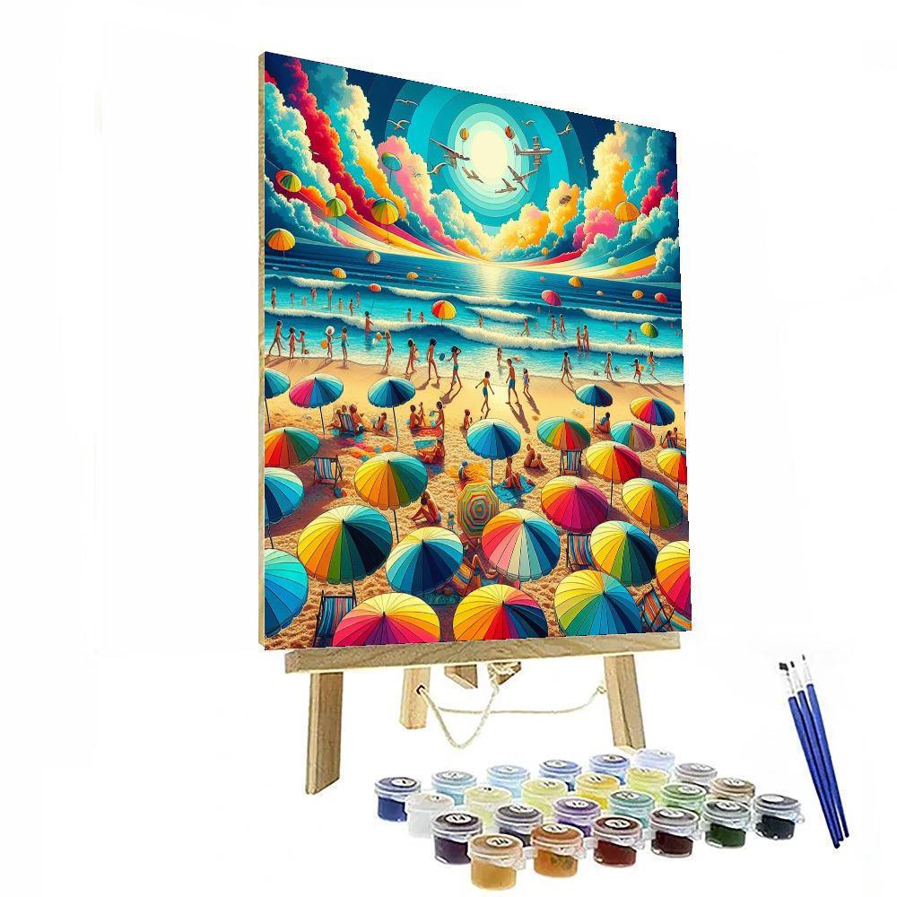 Colorful Summer Beach Paint By Color