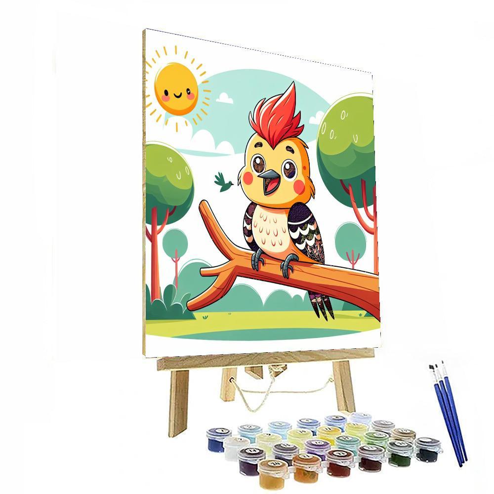 Whimsical Woodpecker Numbered Painting Kits