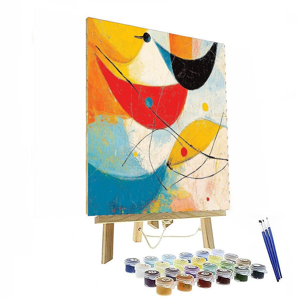 Joan Miró Inspired Wonder In Abstraction  Number Painting