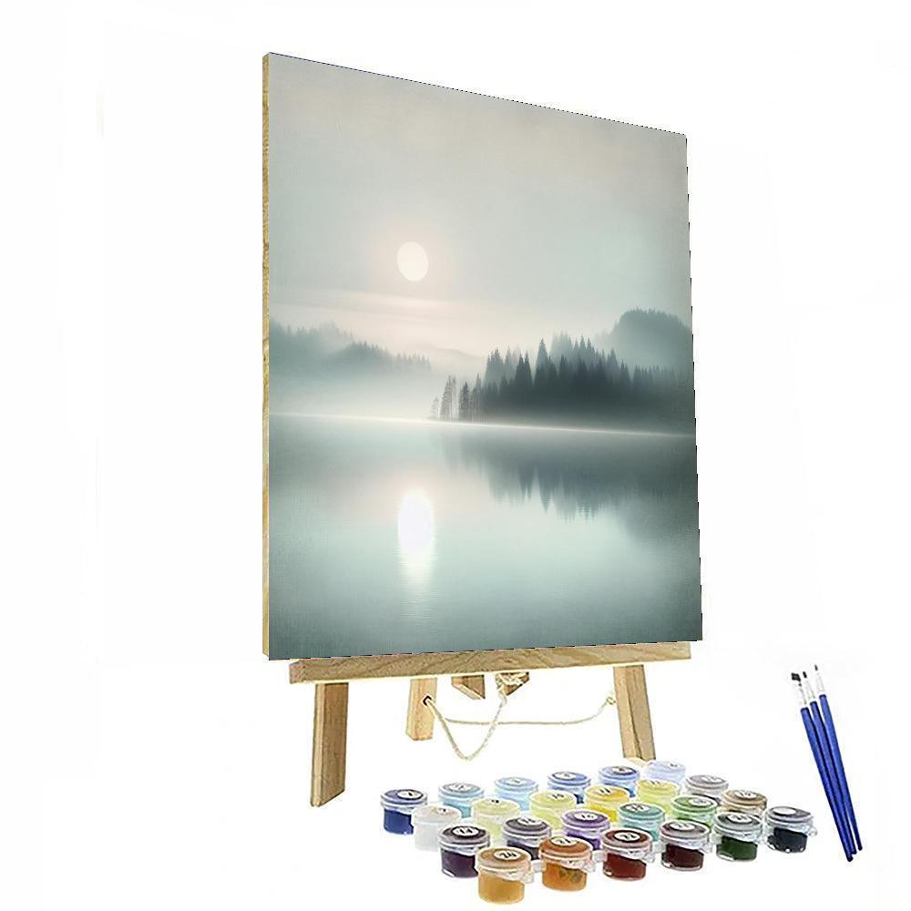 Misty Morning Reflection Paint By Numbers Kits