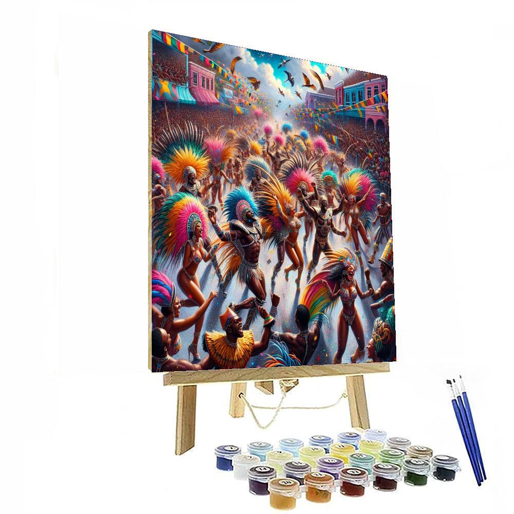 Nassau Junkanoo Parade - Bahamas Painting Number Kit