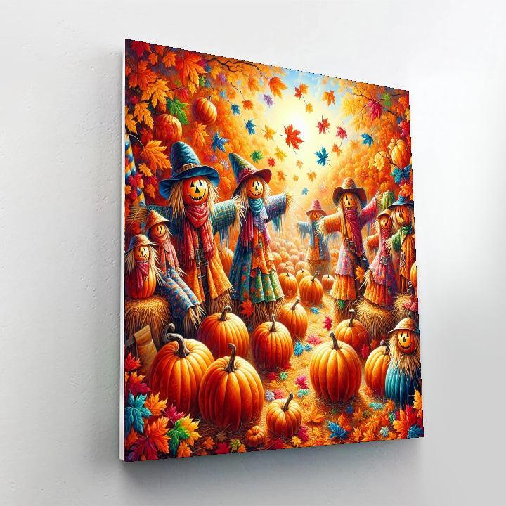 Playful Autumn Festival Paint By Numbers Art