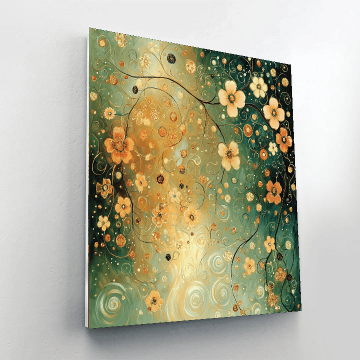 Klimt Inspired Flowering Dreams  Paint By Number