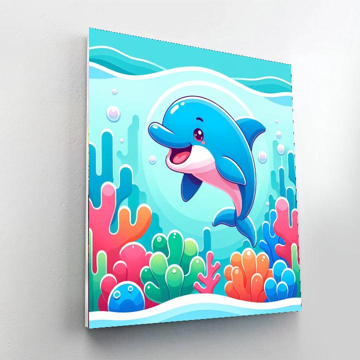 Singing Dolphin Adventure Numbered Painting Kits