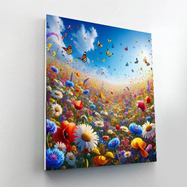 Sunny Meadow Dance Painting Number Kit