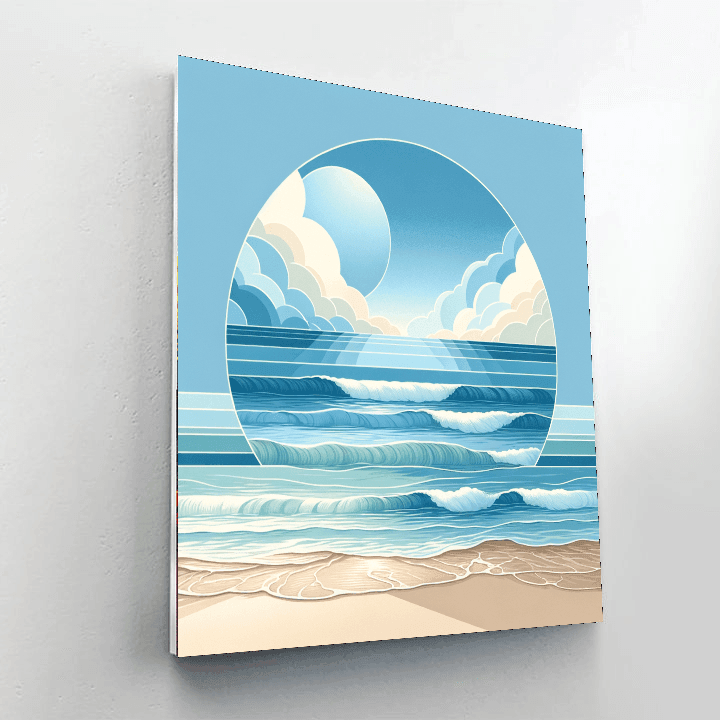 Peaceful Ocean Waves Paint By Numbers