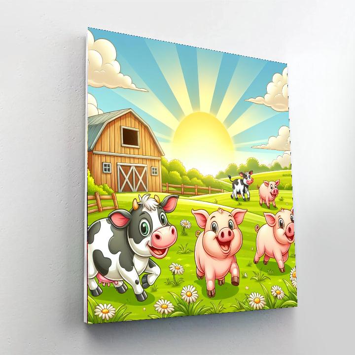 Amazing Adventure On The Farm Paint By Numbers