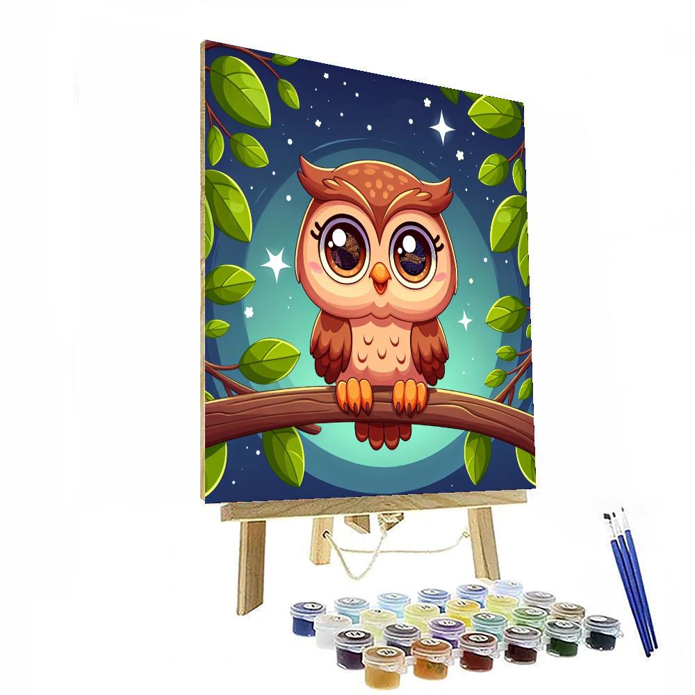Clever Owl Numbered Painting Kits