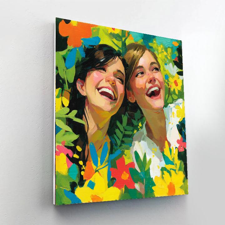 Laughter In The Garden Paint By Number