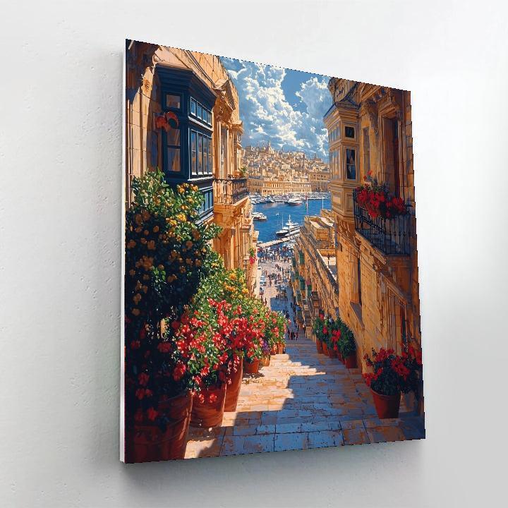 Valletta's Historic Streets Painting Number Kit