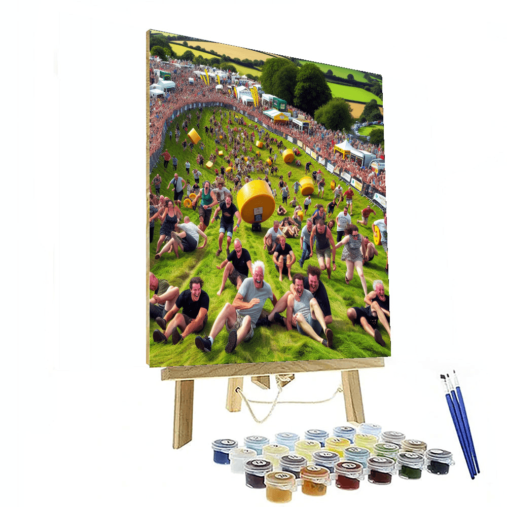The Cheese Rolling Festival Number Painting