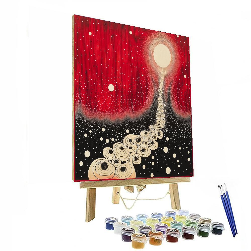 Yayoi Kusama Inspired Celestial Repetition  DIY Paint By Numbers