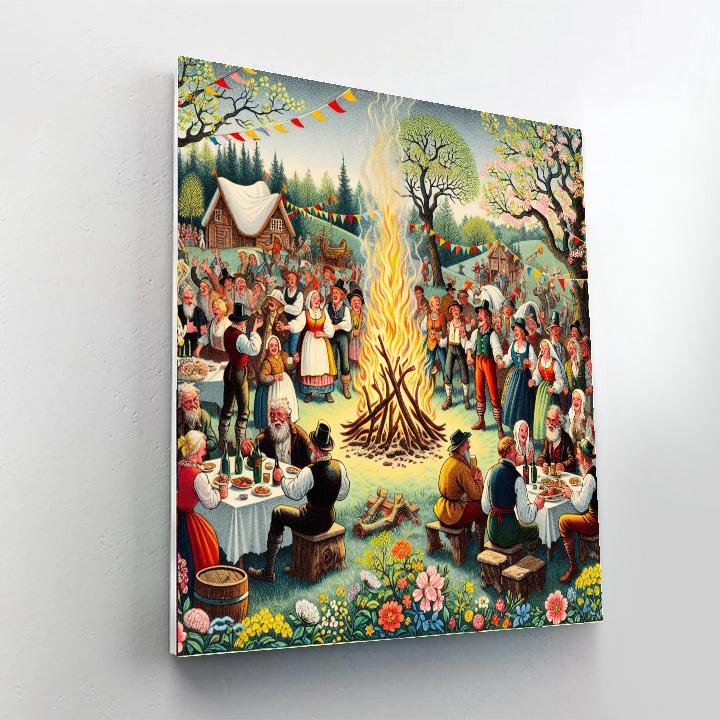 Valborgsmässoafton - Sweden Painting By Numbers Kit