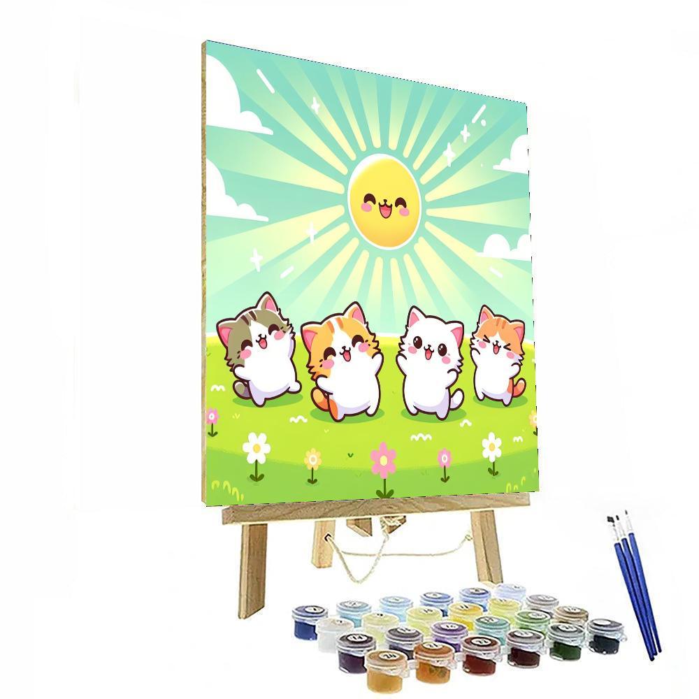 Sunshine Kittens Painting By Numbers Kit