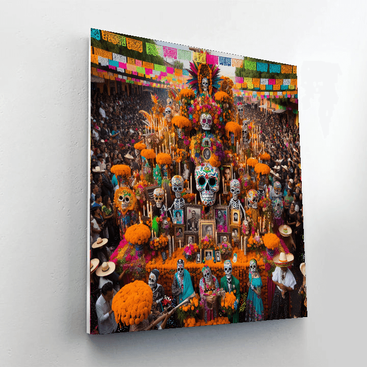 Dia De Los Muertos - Los Angeles, Usa Paint By Number