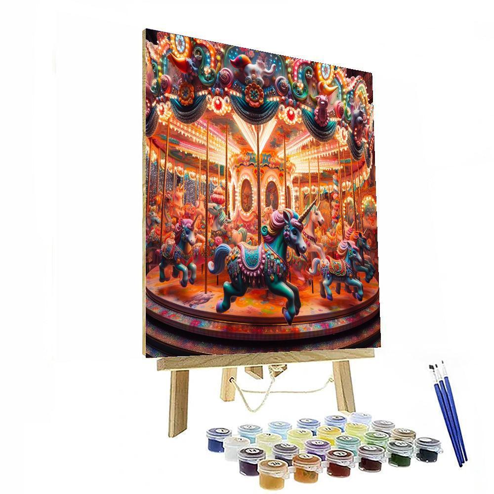 Paint Carousel Wonderland Carousel - DIY Painting By Numbers Kit – Artistry Rack
