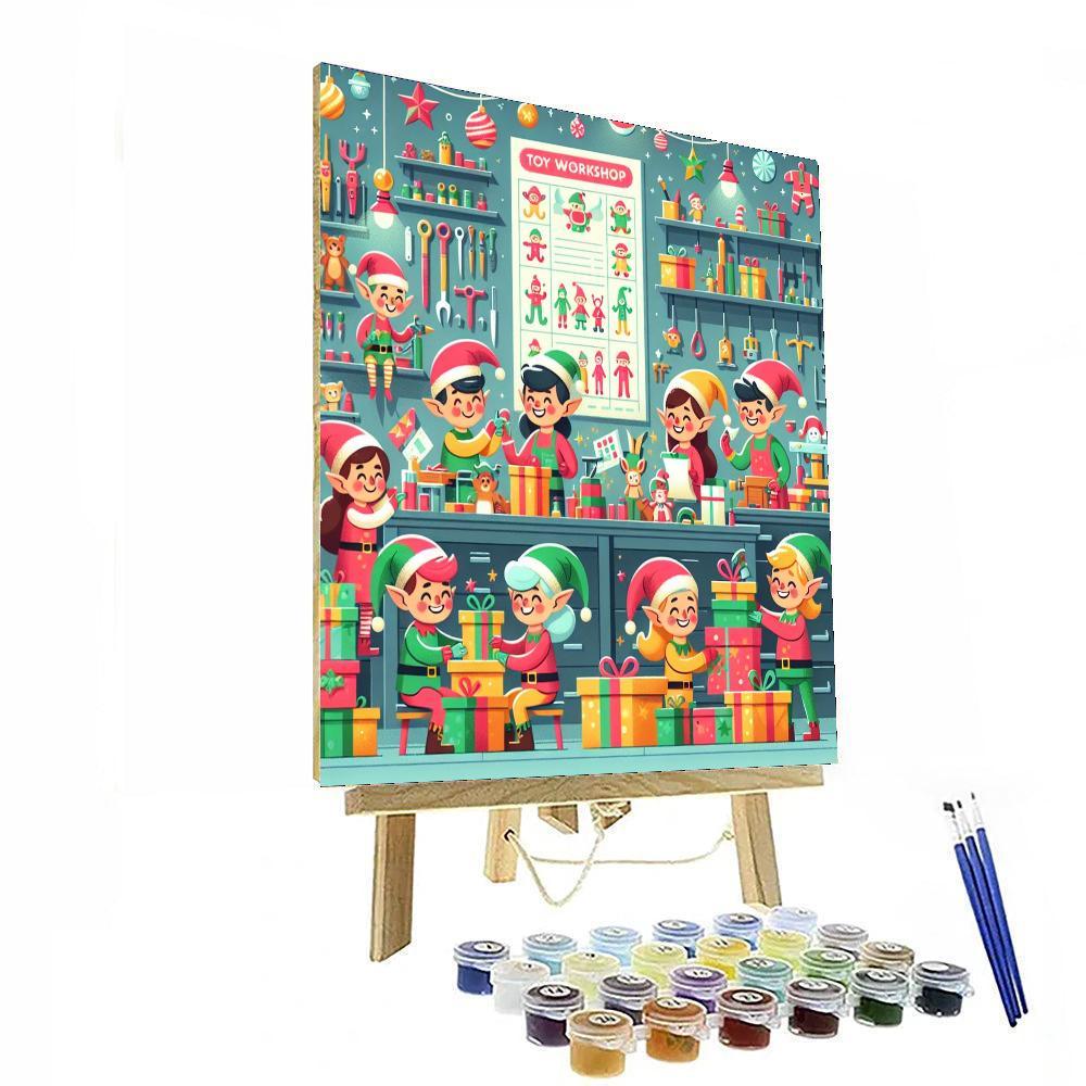 Enchanting Elves' Workshop Paint By Numbers Kits