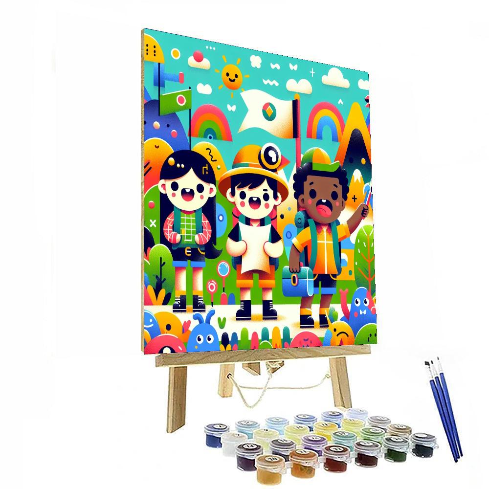 The Adventure Of The Little Explorers DIY Paint By Numbers