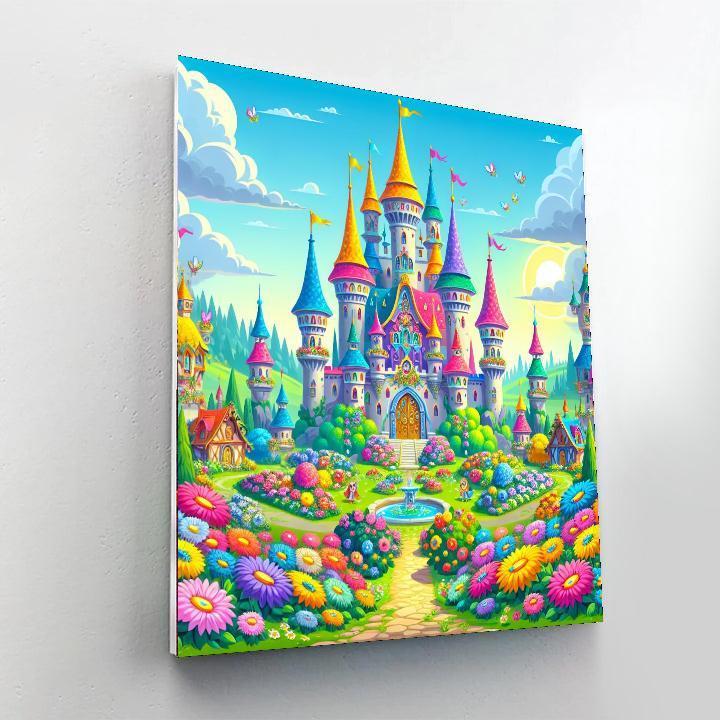 The Enchanted Castle Paint By Numbers Art