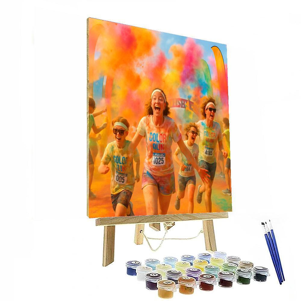 Color Run - Usa Number Painting
