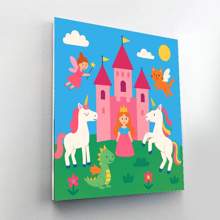 Castle Creatures Painting By Numbers Kit