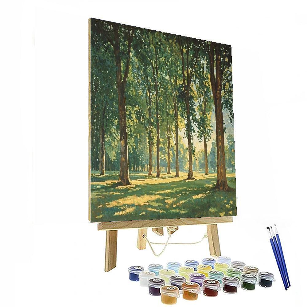 Paul Cézanne Inspired Light Through The Trees  Painting By Numbers Kit