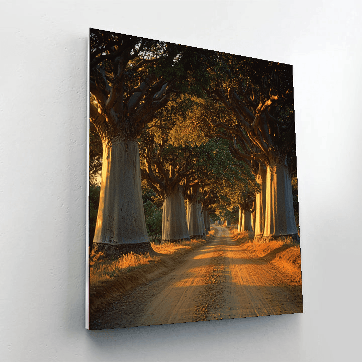 Avenue Of The Baobabs - Madagascar Number Painting